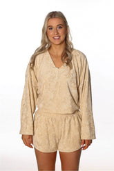 LOCALS TOWELLING SALTY L/S - Rip Curl
